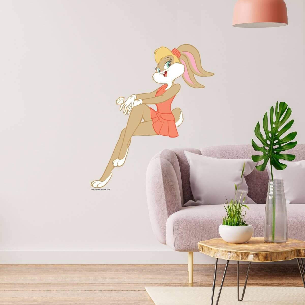 Kismet Decals Looney Tunes Lola Bunny Pretty Pose Licensed Wall Sticker - Easy DIY Home & Kids Room Decor Wall Decal Art - Kismet Decals