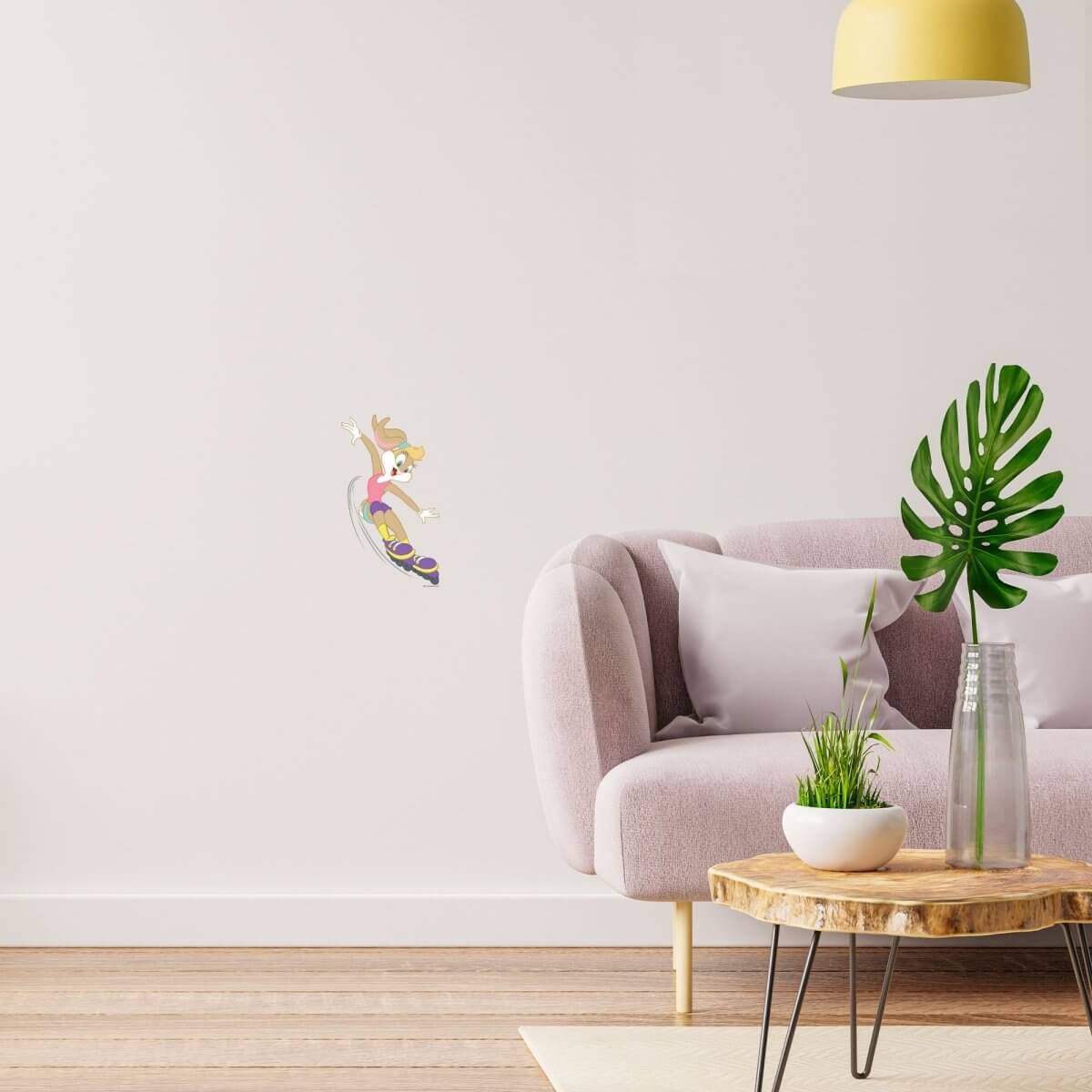 Kismet Decals Looney Tunes Lola Bunny Skates Licensed Wall Sticker - Easy DIY Home & Kids Room Decor Wall Decal Art - Kismet Decals