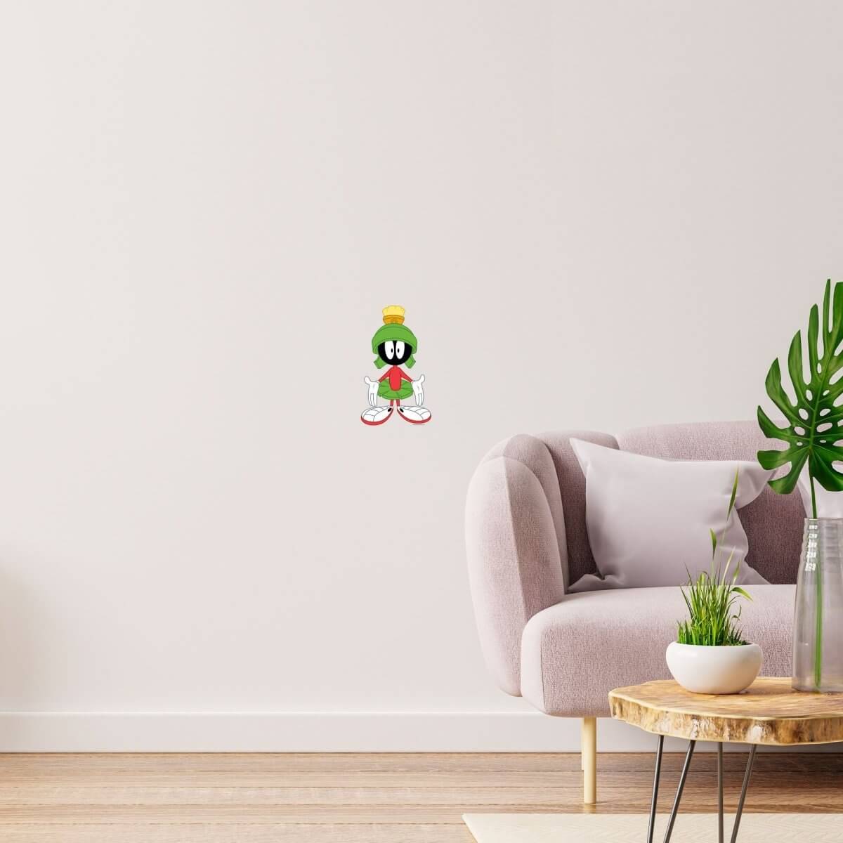 Kismet Decals Looney Tunes Marvin Confused Licensed Wall Sticker - Easy DIY Home & Kids Room Decor Wall Decal Art - Kismet Decals