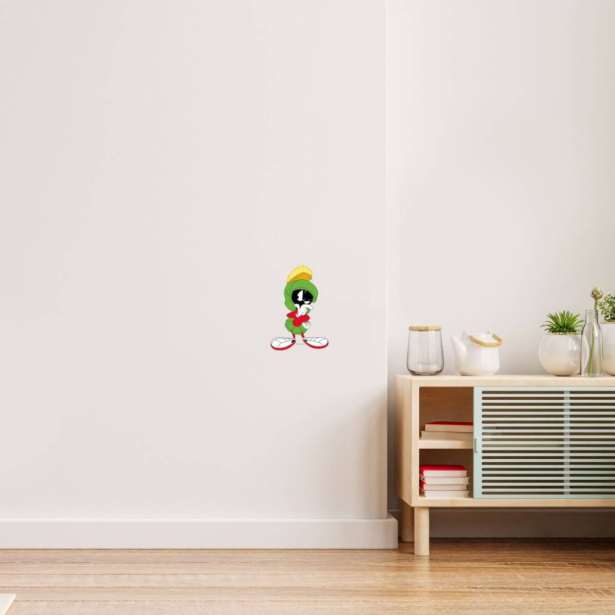 Kismet Decals Looney Tunes Marvin in Thought Licensed Wall Sticker - Easy DIY Home & Kids Room Decor Wall Decal Art - Kismet Decals