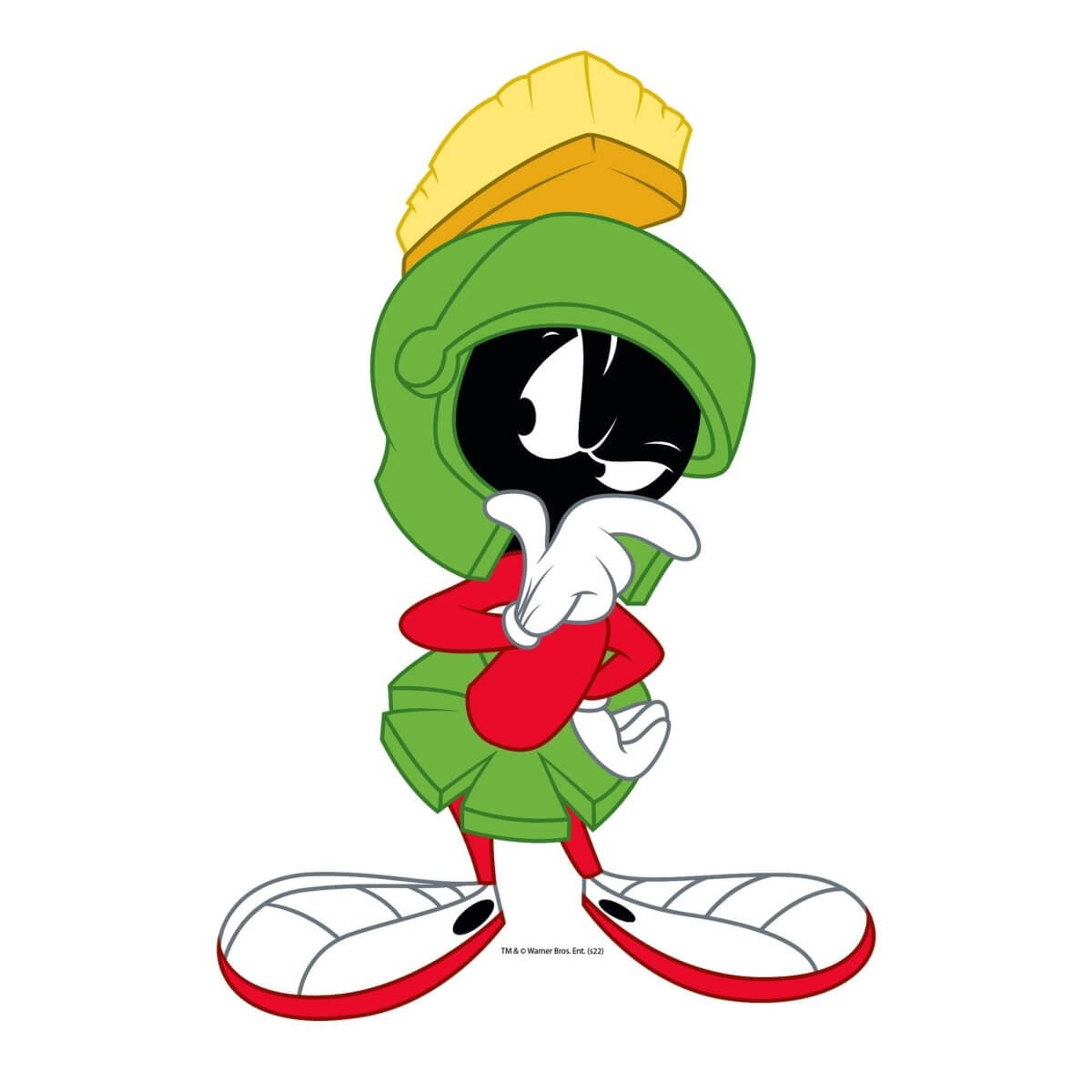 Kismet Decals Looney Tunes Marvin in Thought Licensed Wall Sticker - Easy DIY Home & Kids Room Decor Wall Decal Art - Kismet Decals