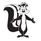 Kismet Decals Looney Tunes Pepe Le Pew Licensed Wall Sticker - Easy DIY Home & Kids Room Decor Wall Decal Art - Kismet Decals
