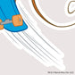 Kismet Decals Looney Tunes Speedy on Skateboard Licensed Wall Sticker - Easy DIY Home & Kids Room Decor Wall Decal Art - Kismet Decals