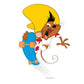 Kismet Decals Looney Tunes Speedy on Skateboard Licensed Wall Sticker - Easy DIY Home & Kids Room Decor Wall Decal Art - Kismet Decals