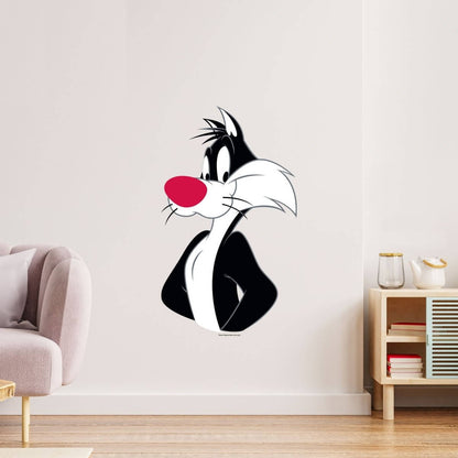 Kismet Decals Looney Tunes Sylvester Potrait Licensed Wall Sticker - Easy DIY Home & Kids Room Decor Wall Decal Art - Kismet Decals