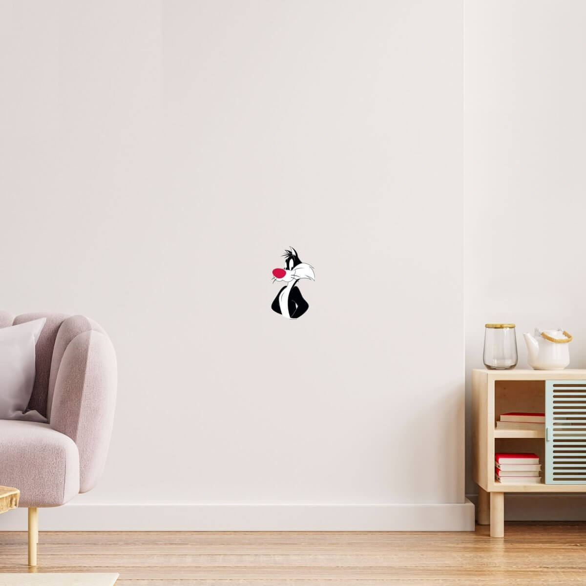 Kismet Decals Looney Tunes Sylvester Potrait Licensed Wall Sticker - Easy DIY Home & Kids Room Decor Wall Decal Art - Kismet Decals