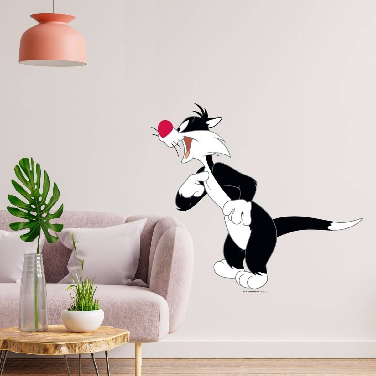 Kismet Decals Looney Tunes Sylvester Volunteer Licensed Wall Sticker - Easy DIY Home & Kids Room Decor Wall Decal Art - Kismet Decals