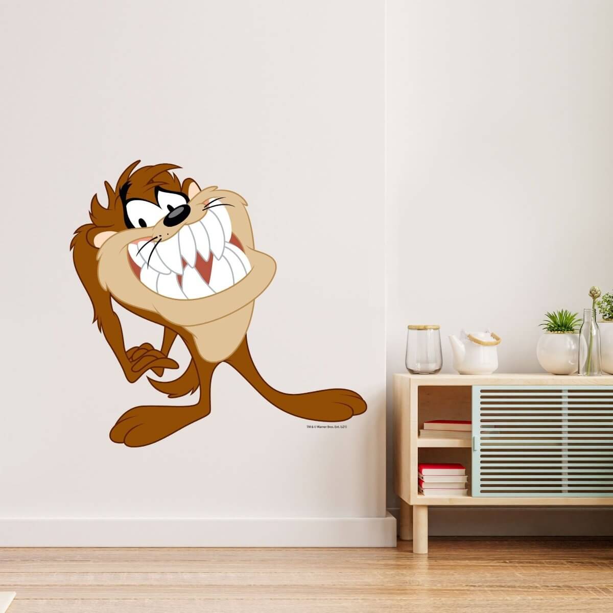 Kismet Decals Looney Tunes Taz Innocent Licensed Wall Sticker - Easy DIY Home & Kids Room Decor Wall Decal Art - Kismet Decals
