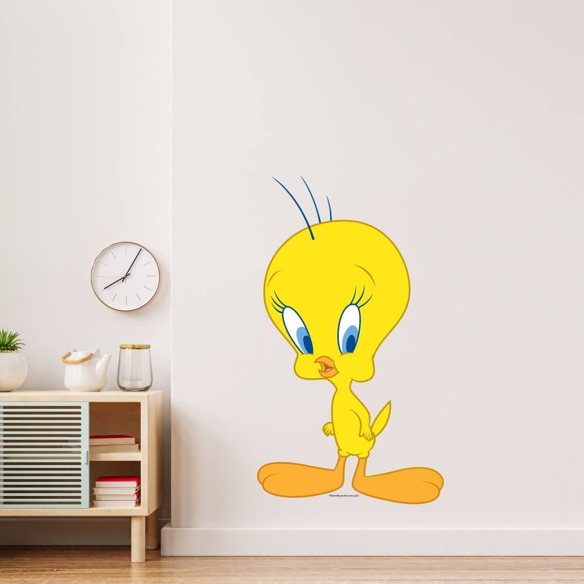 Kismet Decals Looney Tunes Tweety Bird Licensed Wall Sticker - Easy DIY Home & Kids Room Decor Wall Decal Art - Kismet Decals