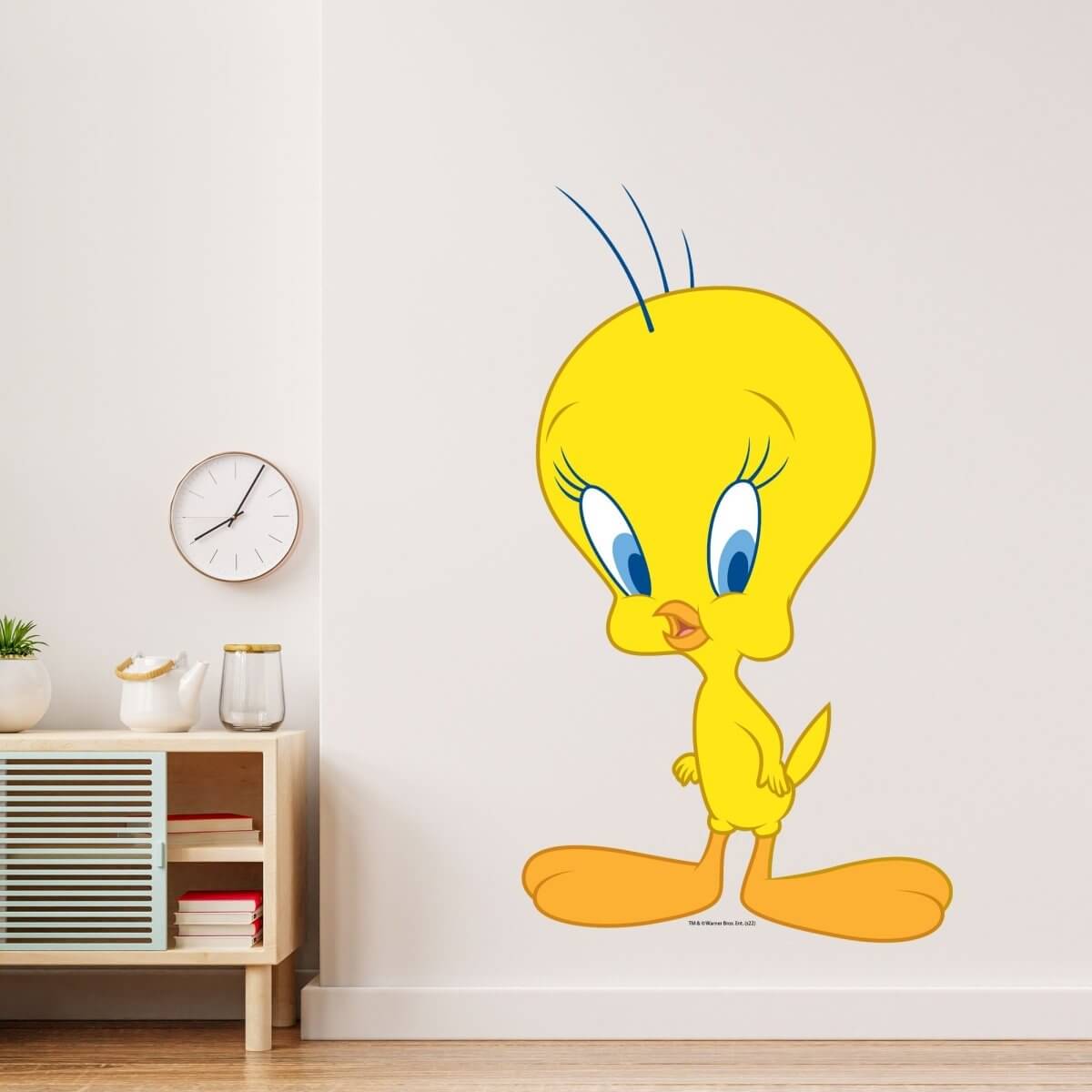 Kismet Decals Looney Tunes Tweety Bird Licensed Wall Sticker - Easy DIY Home & Kids Room Decor Wall Decal Art - Kismet Decals