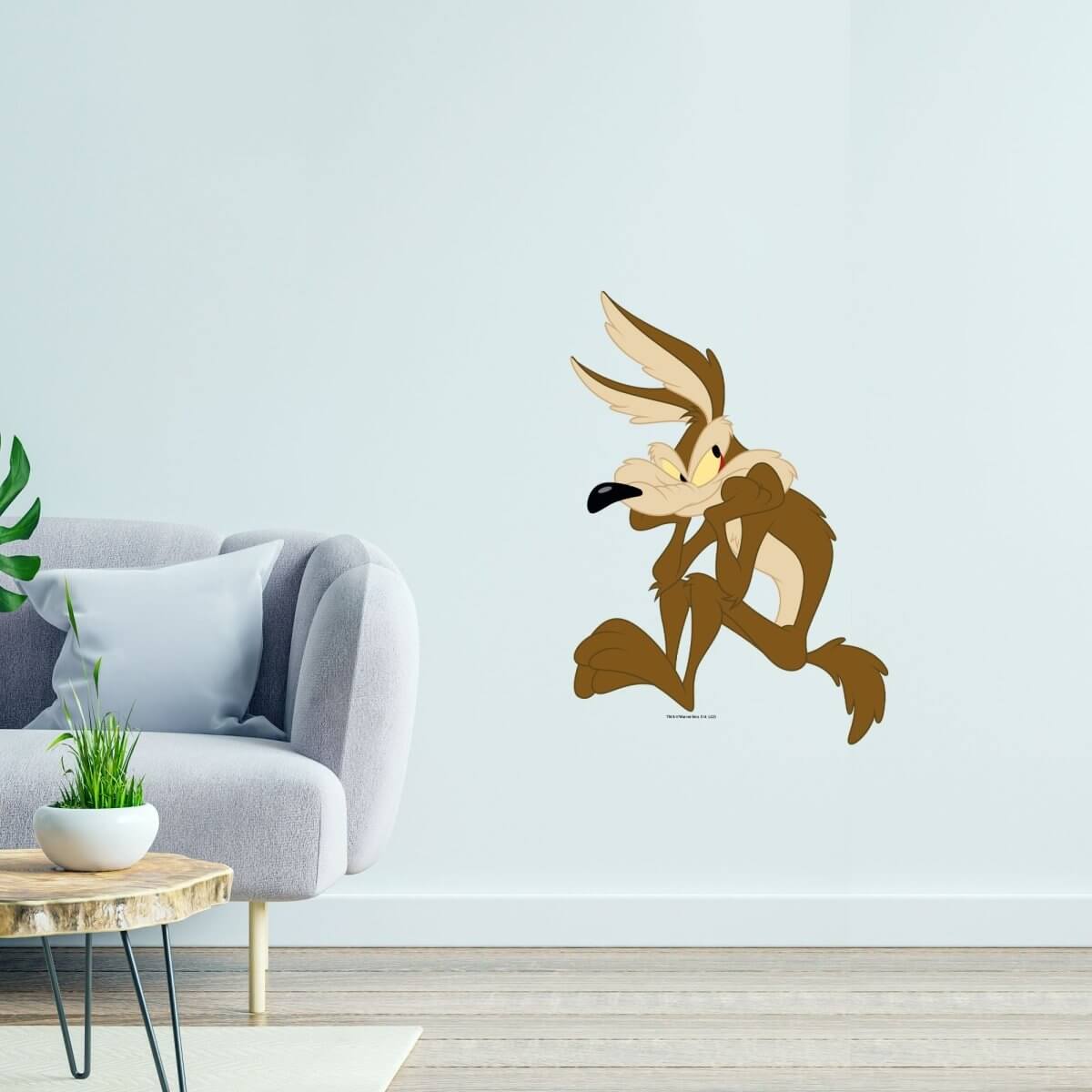 Kismet Decals Looney Tunes Wile. E Master Planner Licensed Wall Sticker - Easy DIY Home & Kids Room Decor Wall Decal Art - Kismet Decals