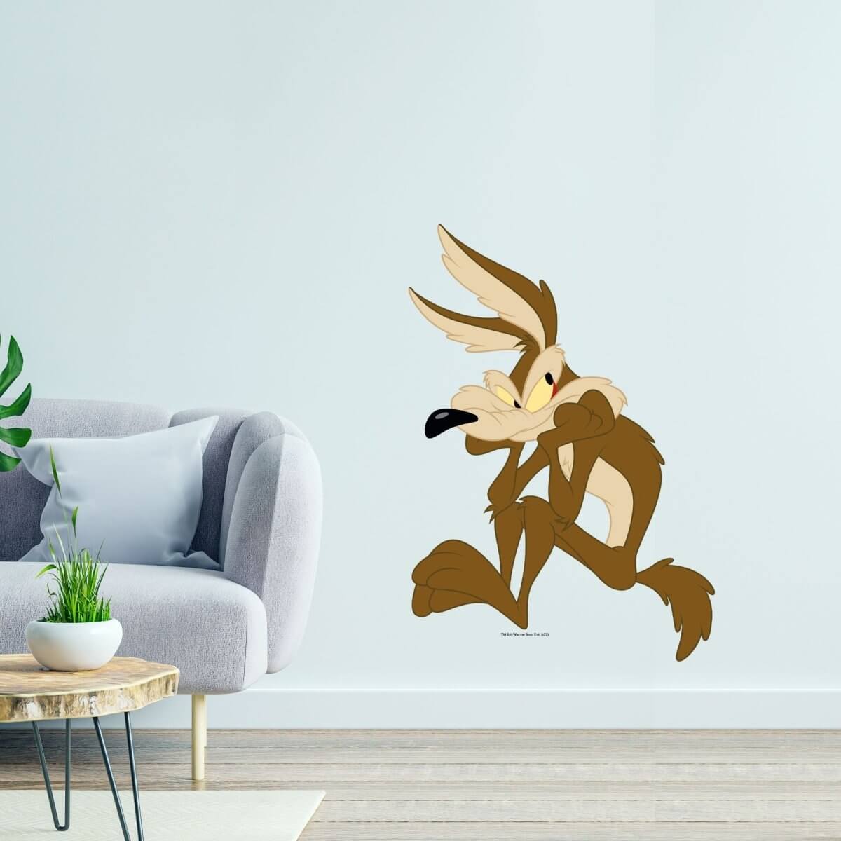 Kismet Decals Looney Tunes Wile. E Master Planner Licensed Wall Sticker - Easy DIY Home & Kids Room Decor Wall Decal Art - Kismet Decals