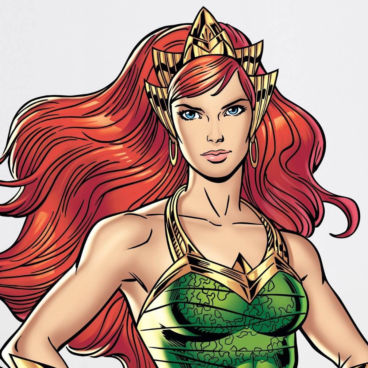 Kismet Decals Mera Queen of Atlantis Licensed Wall Sticker - Easy DIY Justice League Home & Room Decor Wall Art - Kismet Decals