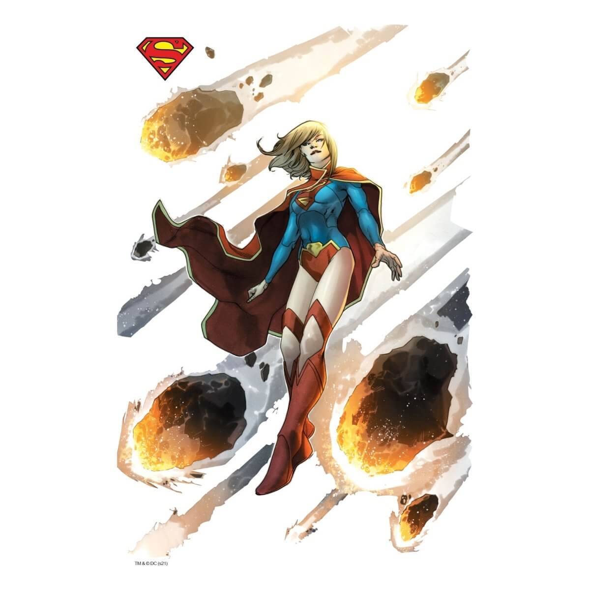 Kismet Decals New 52 Supergirl #1 Comic Cover Series Licensed Wall Sticker - Easy DIY Home & Room Decor Wall Art - Kismet Decals