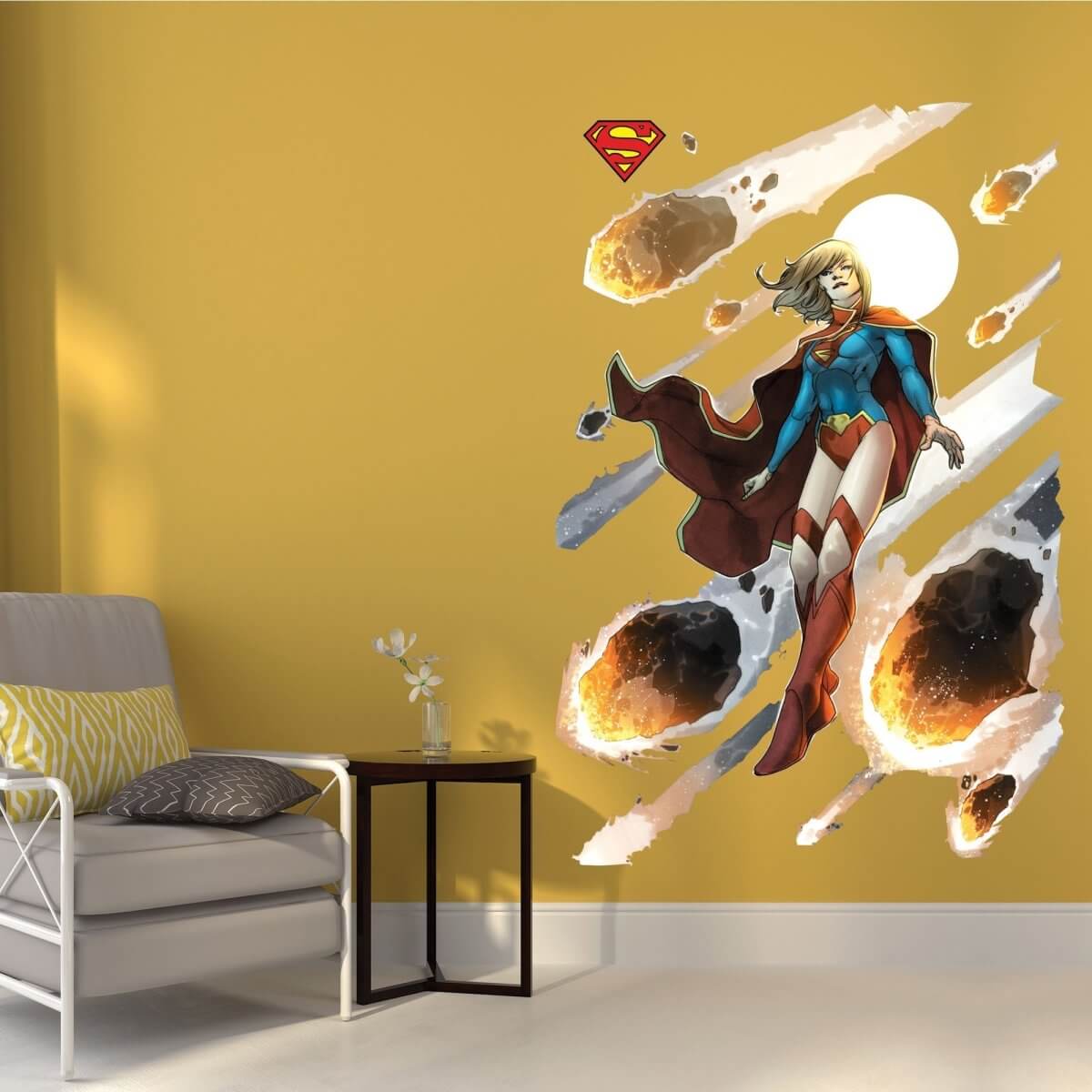 Kismet Decals New 52 Supergirl #1 Comic Cover Series Licensed Wall Sticker - Easy DIY Home & Room Decor Wall Art - Kismet Decals