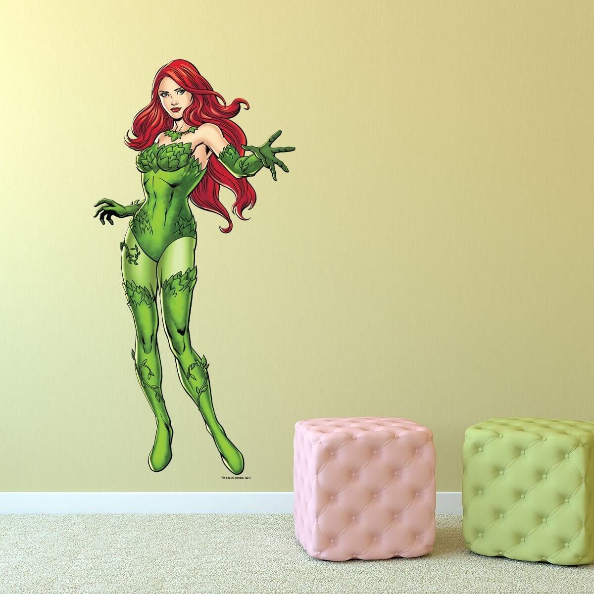Kismet Decals Poison Ivy Daunting Licensed Wall Sticker - Easy DIY Justice League Home & Room Decor Wall Art - Kismet Decals