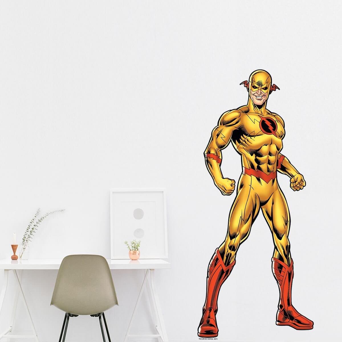 Kismet Decals Reverse Flash Licensed Wall Sticker - Easy DIY Justice League Home & Room Decor Wall Art - Kismet Decals