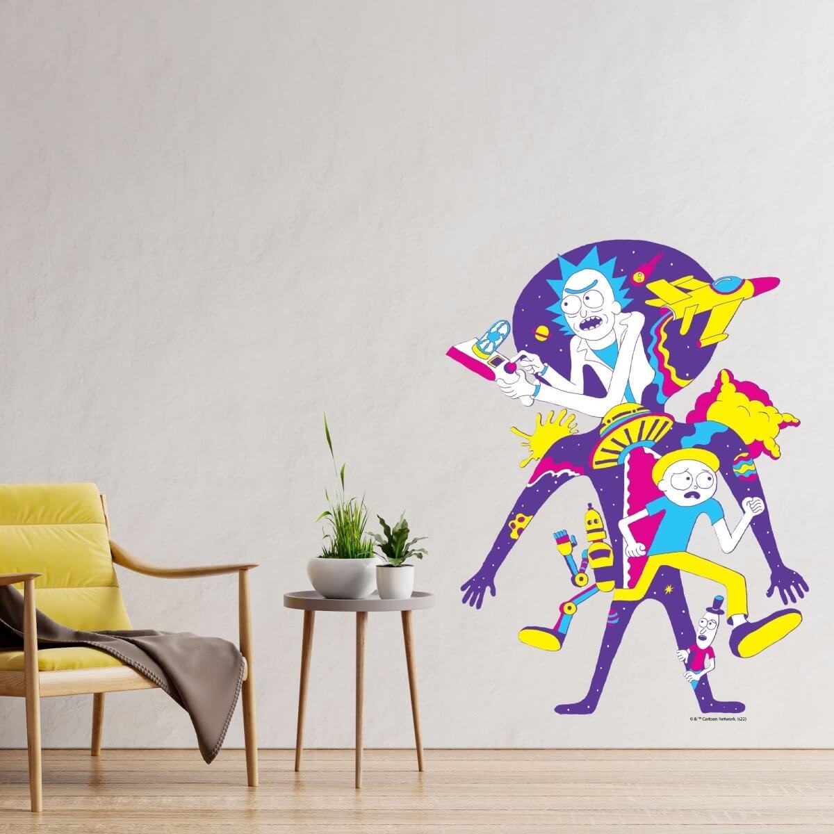 Kismet Decals Rick & Morty Pop Culture Space 2 Licensed Wall Sticker - Easy DIY Home & Kids Room Decor Wall Decal Art - Kismet Decals