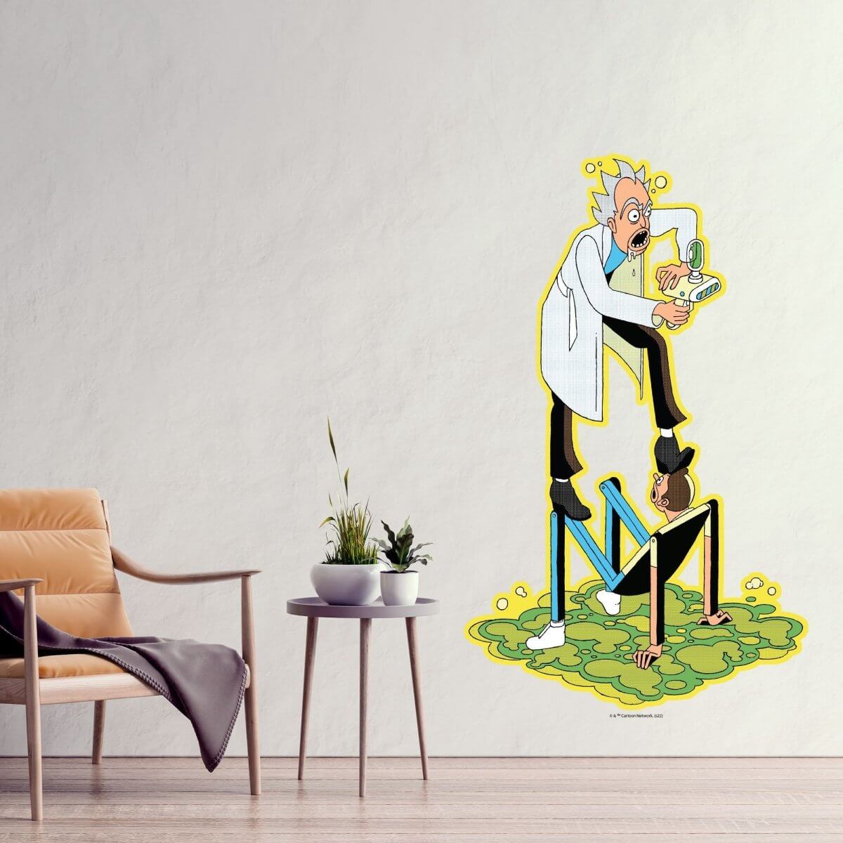 Kismet Decals Rick & Morty Pop Culture Space 3 Licensed Wall Sticker - Easy DIY Home & Kids Room Decor Wall Decal Art - Kismet Decals