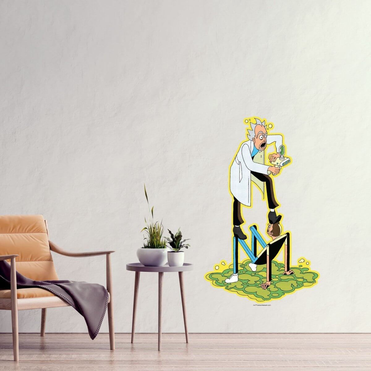 Kismet Decals Rick & Morty Pop Culture Space 3 Licensed Wall Sticker - Easy DIY Home & Kids Room Decor Wall Decal Art - Kismet Decals