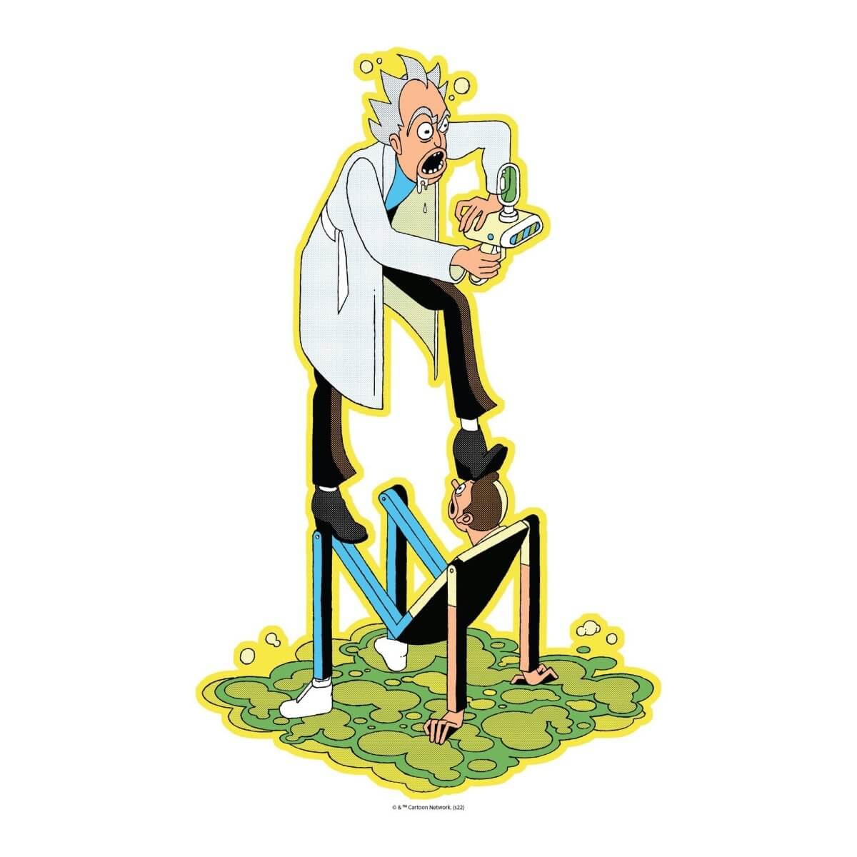 Kismet Decals Rick & Morty Pop Culture Space 3 Licensed Wall Sticker - Easy DIY Home & Kids Room Decor Wall Decal Art - Kismet Decals