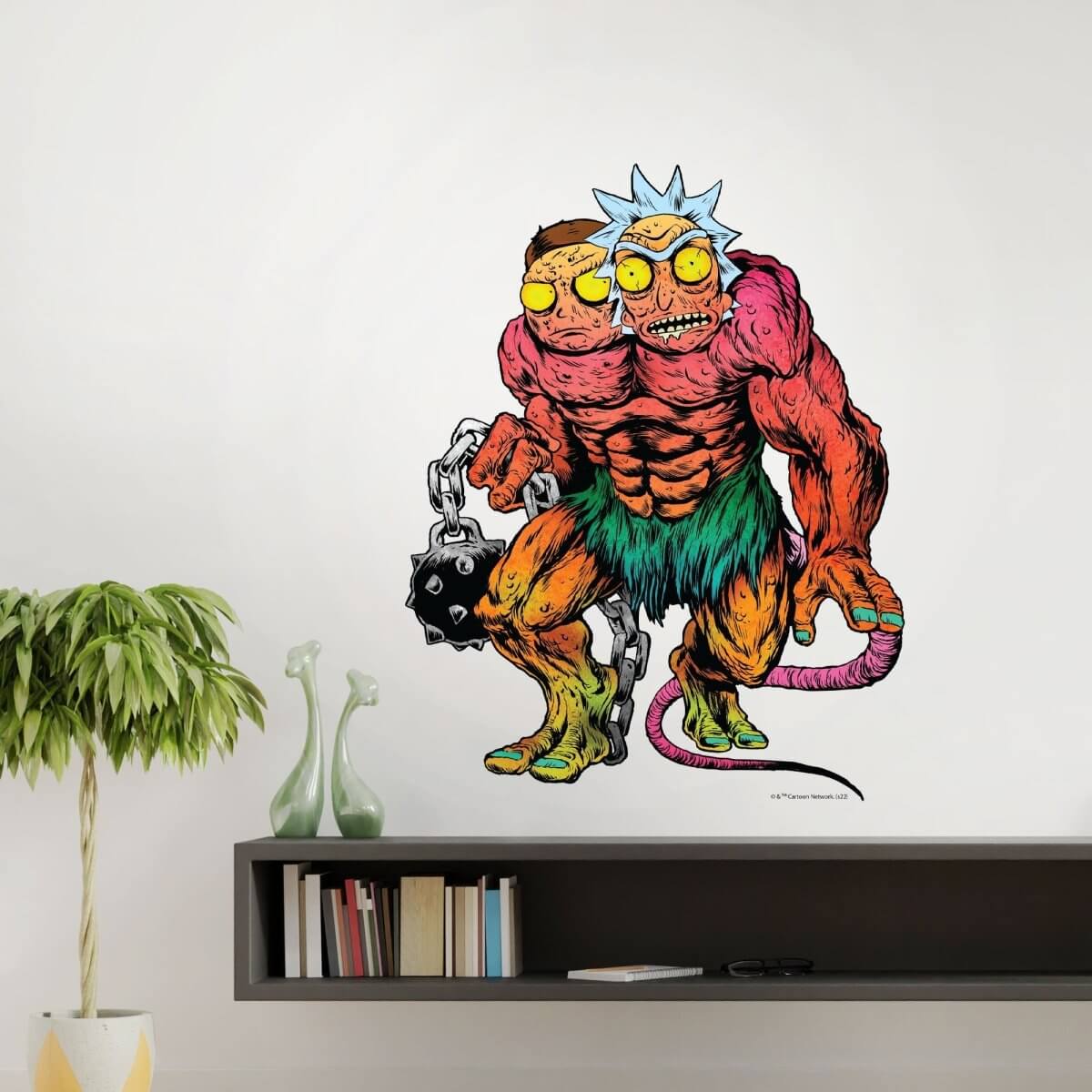 Kismet Decals Rick & Morty Psychedelic Monsters 2 Licensed Wall Sticker - Easy DIY Home & Kids Room Decor Wall Decal Art - Kismet Decals