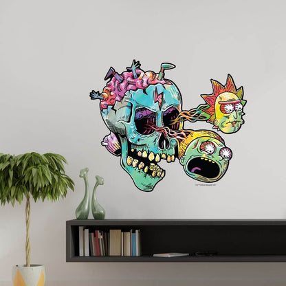 Kismet Decals Rick & Morty Psychedelic Monsters 3 Licensed Wall Sticker - Easy DIY Home & Kids Room Decor Wall Decal Art - Kismet Decals