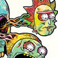 Kismet Decals Rick & Morty Psychedelic Monsters 3 Licensed Wall Sticker - Easy DIY Home & Kids Room Decor Wall Decal Art - Kismet Decals