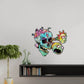 Kismet Decals Rick & Morty Psychedelic Monsters 3 Licensed Wall Sticker - Easy DIY Home & Kids Room Decor Wall Decal Art - Kismet Decals