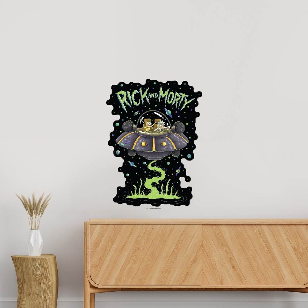 Kismet Decals Rick & Morty Psychedelic Monsters 6 Licensed Wall Sticker - Easy DIY Home & Kids Room Decor Wall Decal Art - Kismet Decals