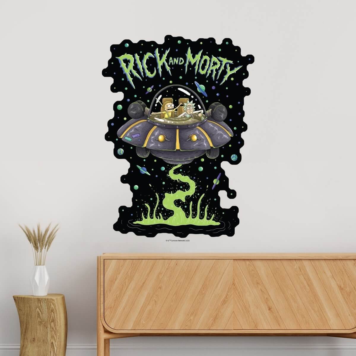Kismet Decals Rick & Morty Psychedelic Monsters 6 Licensed Wall Sticker - Easy DIY Home & Kids Room Decor Wall Decal Art - Kismet Decals