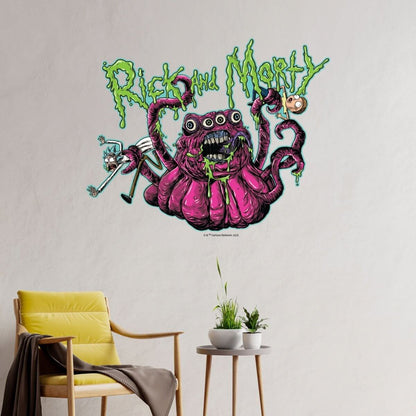 Kismet Decals Rick & Morty Psychedelic Monsters 7 Licensed Wall Sticker - Easy DIY Home & Kids Room Decor Wall Decal Art - Kismet Decals