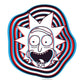 Kismet Decals Rick & Morty Vaporwave Sci-Fi 5 Licensed Wall Sticker - Easy DIY Home & Kids Room Decor Wall Decal Art - Kismet Decals