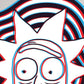 Kismet Decals Rick & Morty Vaporwave Sci-Fi 5 Licensed Wall Sticker - Easy DIY Home & Kids Room Decor Wall Decal Art - Kismet Decals