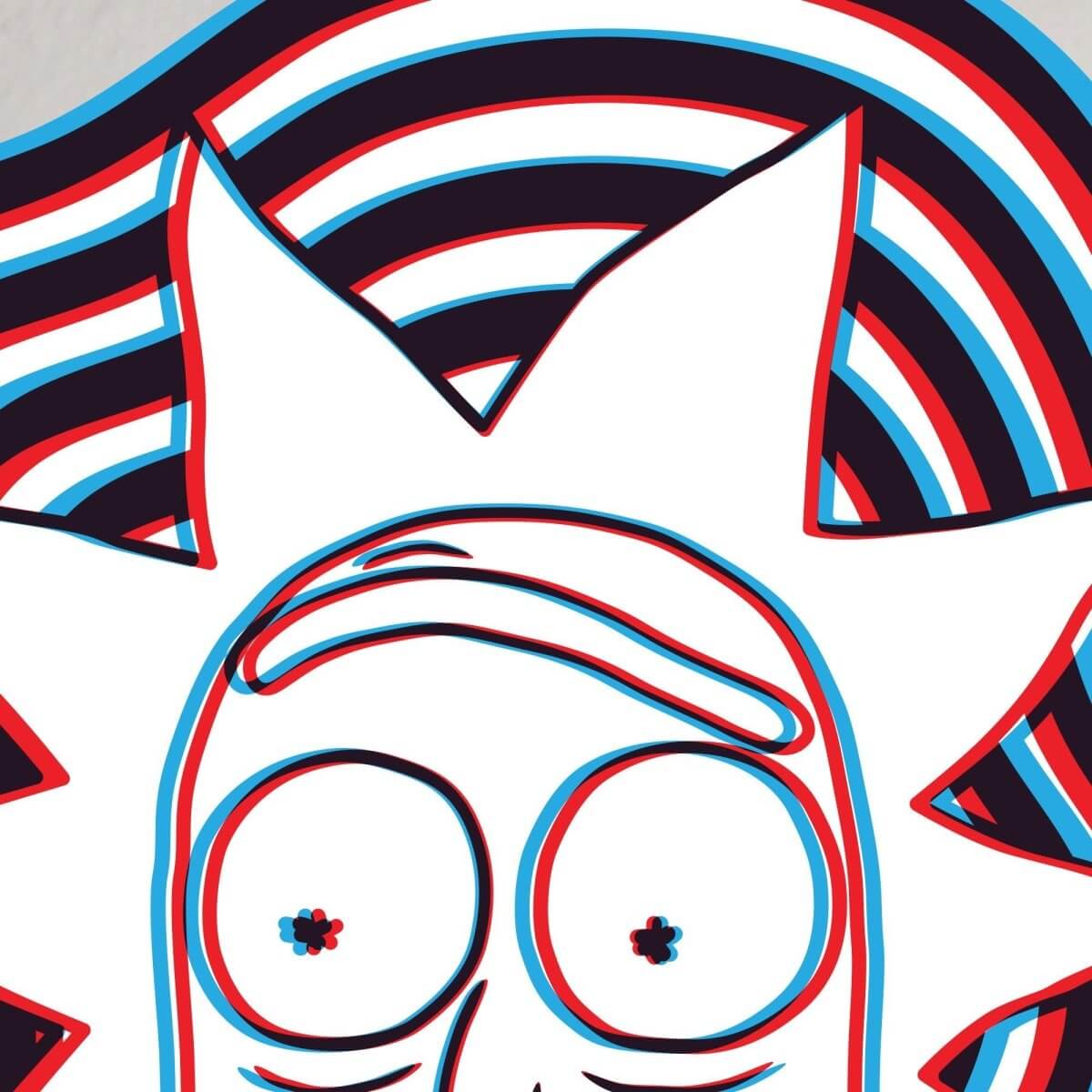 Kismet Decals Rick & Morty Vaporwave Sci-Fi 5 Licensed Wall Sticker - Easy DIY Home & Kids Room Decor Wall Decal Art - Kismet Decals