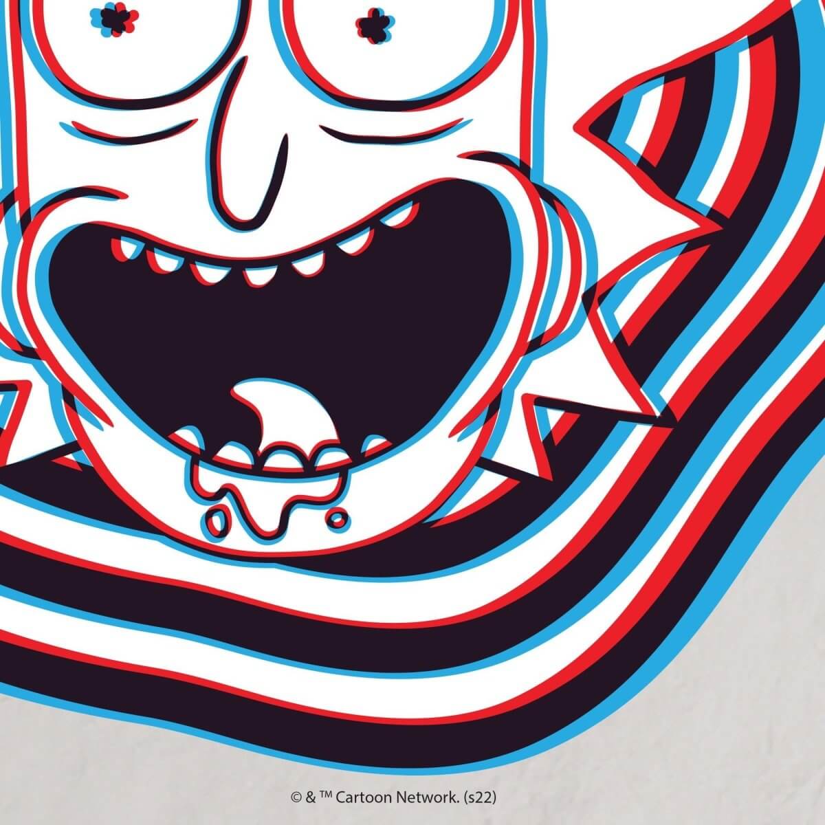 Kismet Decals Rick & Morty Vaporwave Sci-Fi 5 Licensed Wall Sticker - Easy DIY Home & Kids Room Decor Wall Decal Art - Kismet Decals