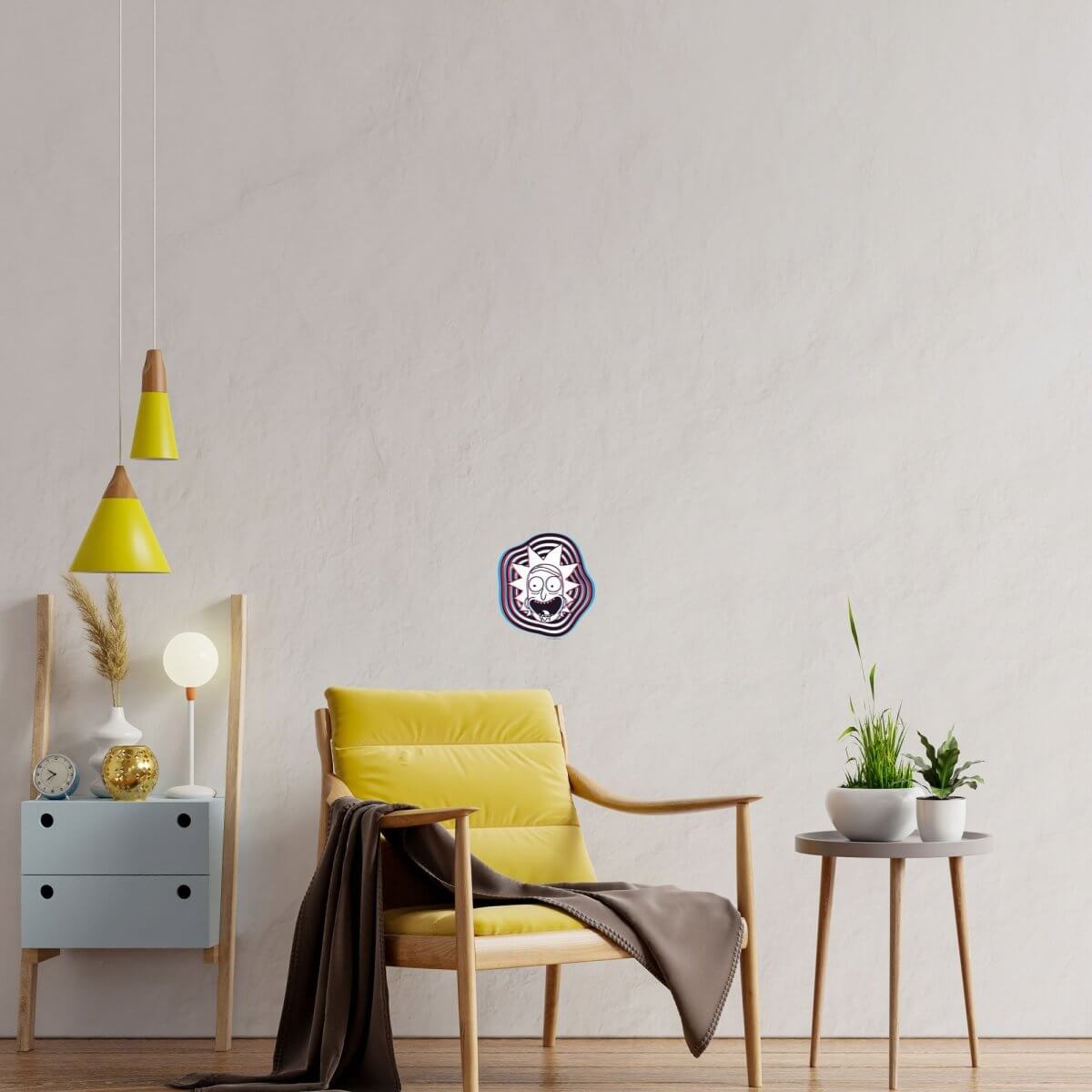 Kismet Decals Rick & Morty Vaporwave Sci-Fi 5 Licensed Wall Sticker - Easy DIY Home & Kids Room Decor Wall Decal Art - Kismet Decals