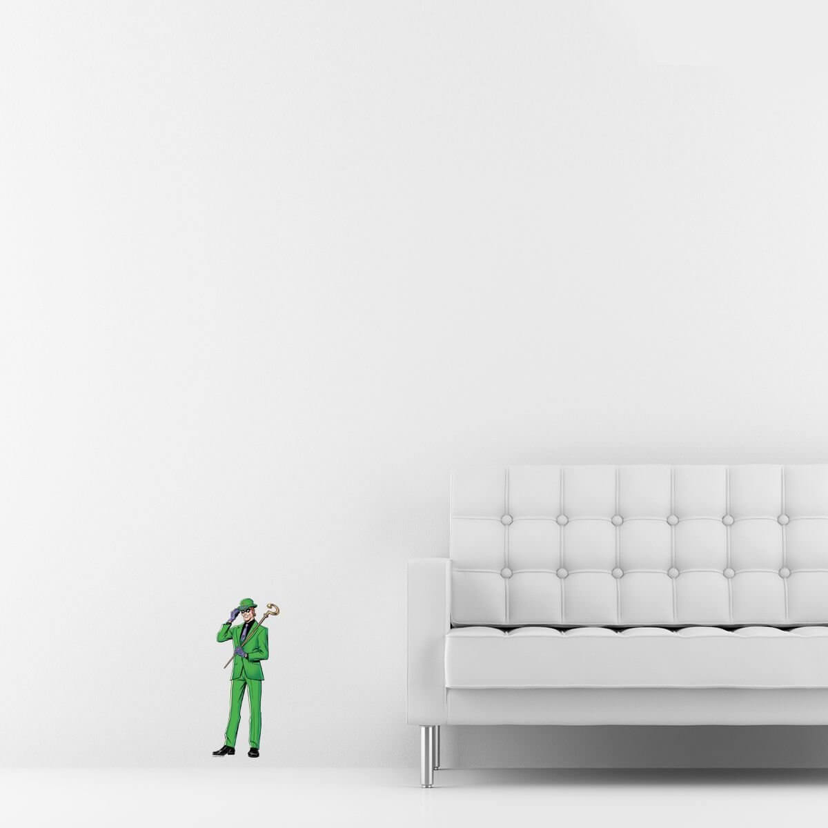 Kismet Decals Riddler Super-Eccentric Licensed Wall Sticker - Easy DIY Justice League Home & Room Decor Wall Art - Kismet Decals