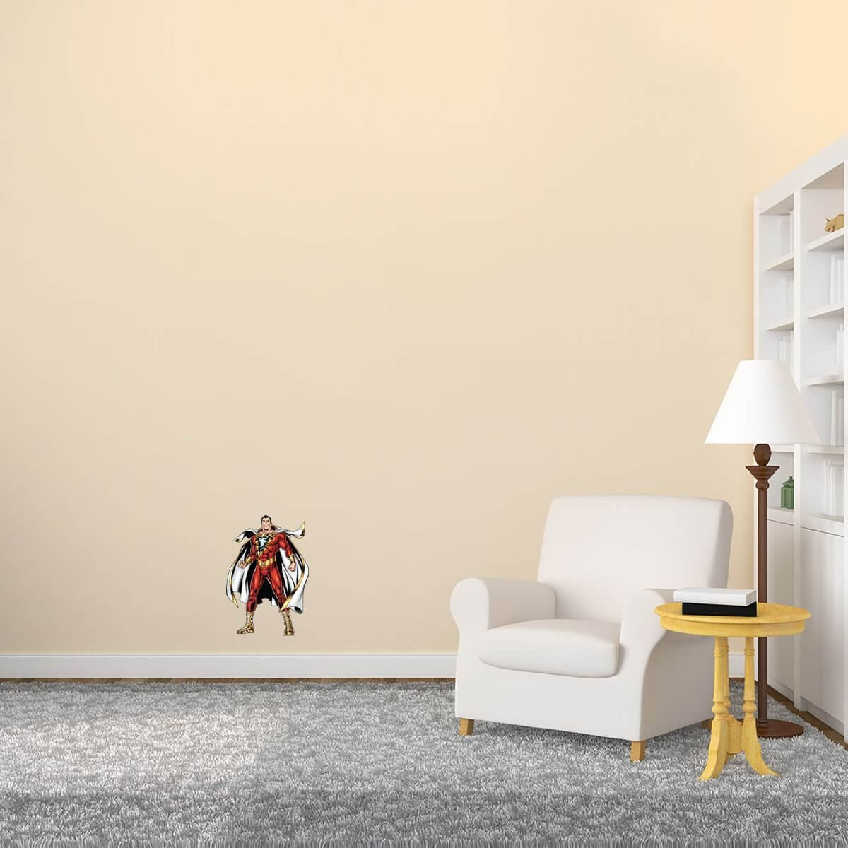 Kismet Decals Shazam! Earth's Hero Licensed Wall Sticker - Easy DIY Justice League Home & Room Decor Wall Art - Kismet Decals