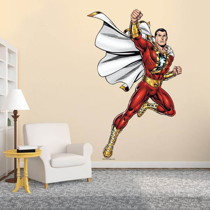 Kismet Decals Shazam! Take Flight Licensed Wall Sticker - Easy DIY Justice League Home & Room Decor Wall Art - Kismet Decals