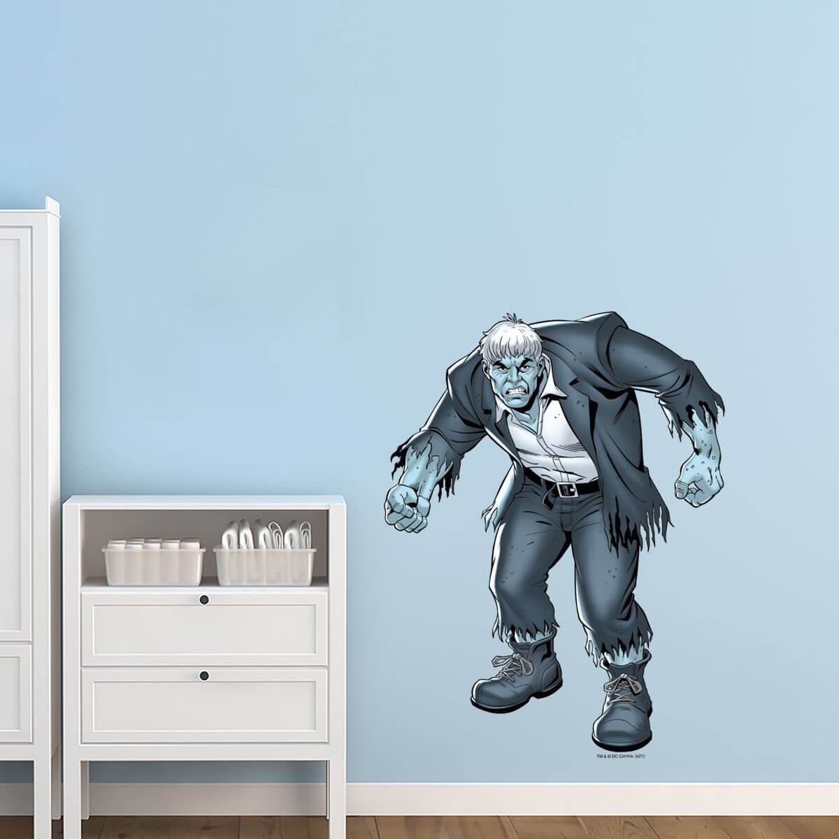 Kismet Decals Solomon Grundy Licensed Wall Sticker - Easy DIY Justice League Home & Room Decor Wall Art - Kismet Decals