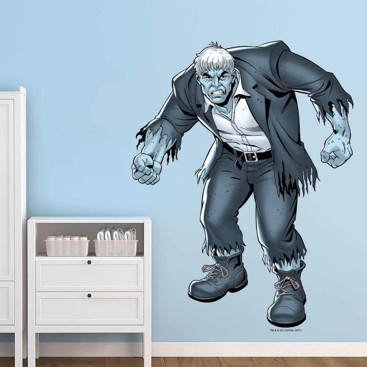 Kismet Decals Solomon Grundy Licensed Wall Sticker - Easy DIY Justice League Home & Room Decor Wall Art - Kismet Decals