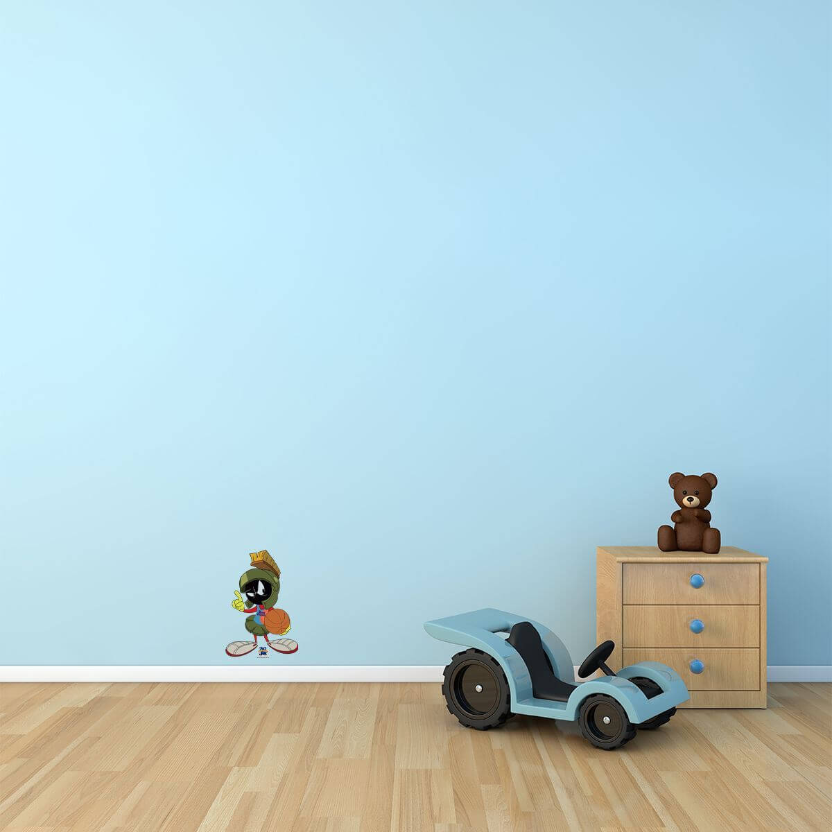 Kismet Decals Space Jam: A New Legacy Baller Marvin Licensed Wall Sticker - Easy DIY Looney Tunes Home & Room Decor - Kismet Decals