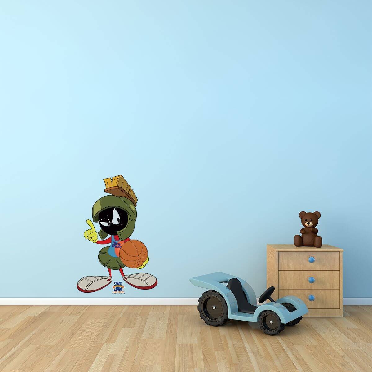 Kismet Decals Space Jam: A New Legacy Baller Marvin Licensed Wall Sticker - Easy DIY Looney Tunes Home & Room Decor - Kismet Decals