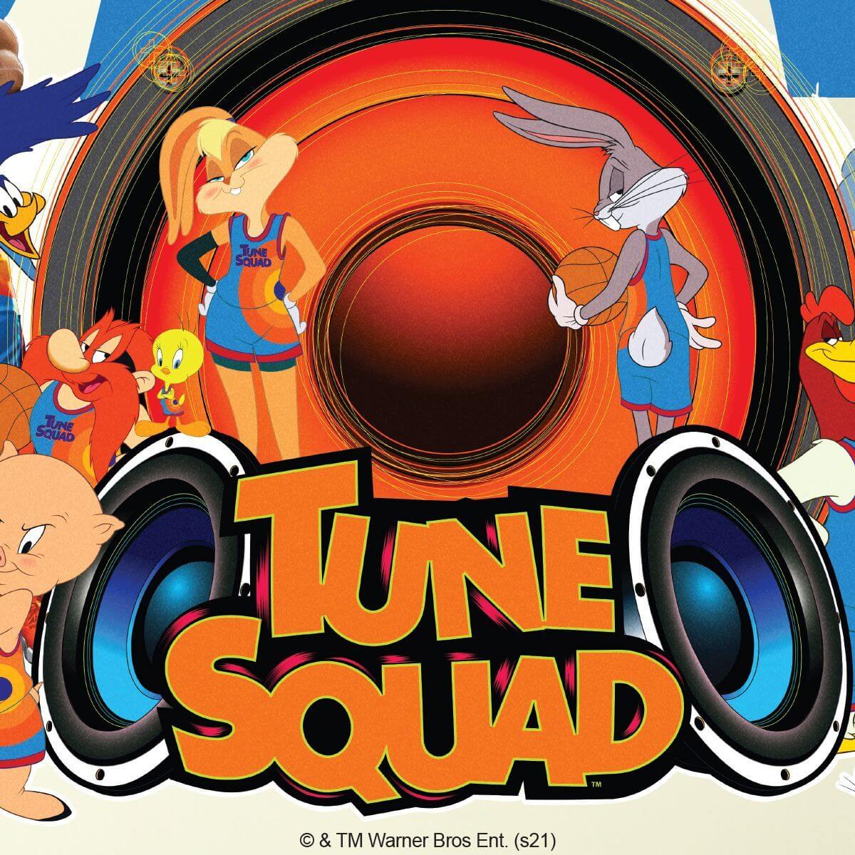 Kismet Decals Space Jam: A New Legacy Full Tune Squad Licensed Wall Sticker - Easy DIY Looney Tunes Home & Room Decor - Kismet Decals