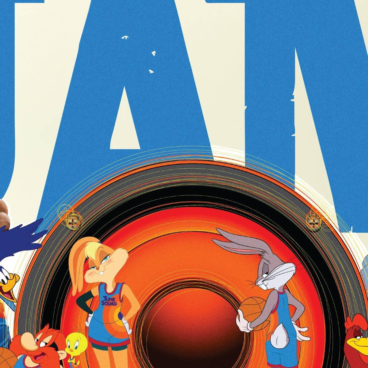 Kismet Decals Space Jam: A New Legacy Full Tune Squad Licensed Wall Sticker - Easy DIY Looney Tunes Home & Room Decor - Kismet Decals