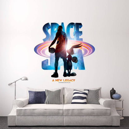 Kismet Decals Space Jam: A New Legacy LeBron & Bugs Licensed Wall Sticker - Easy DIY Looney Tunes Home & Room Decor - Kismet Decals