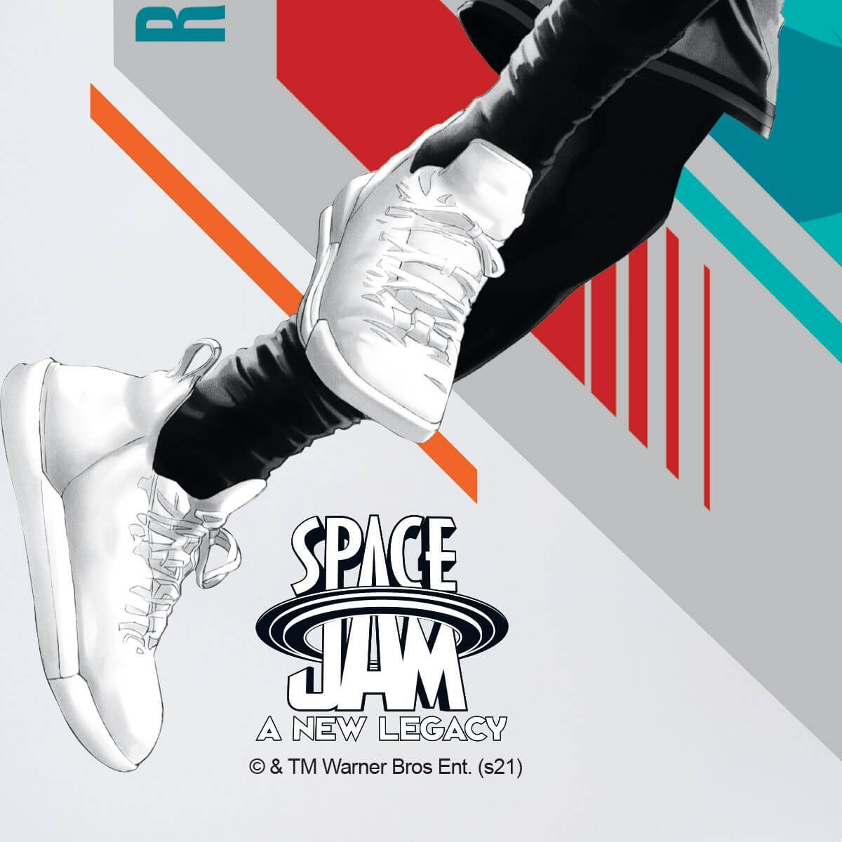 Kismet Decals Space Jam: A New Legacy LeBron James Ready Licensed Wall Sticker - Easy DIY Looney Tunes Home & Room Decor - Kismet Decals