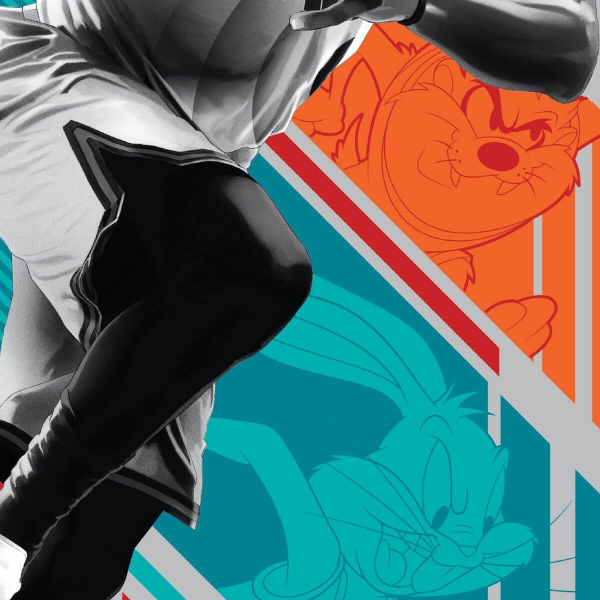 Kismet Decals Space Jam: A New Legacy LeBron James Ready Licensed Wall Sticker - Easy DIY Looney Tunes Home & Room Decor - Kismet Decals