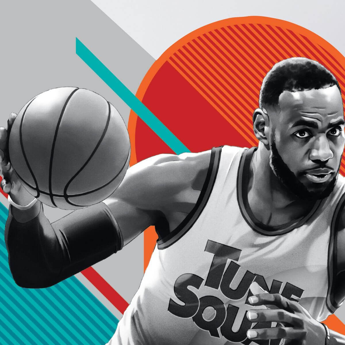 Kismet Decals Space Jam: A New Legacy LeBron James Ready Licensed Wall Sticker - Easy DIY Looney Tunes Home & Room Decor - Kismet Decals
